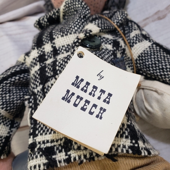 Vintage Australian Aussie Swagman Nomad Handmade Plush Doll 19 Inch Marta Mueck - Picture 8 of 10